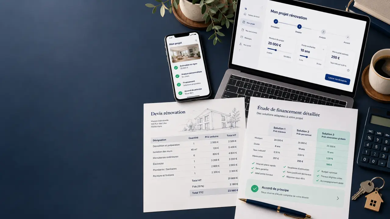 Devis travaux en ligne pour banque : une estimation ne suffit pas toujours