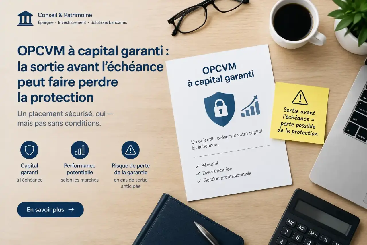 OPCVM à capital garanti : la sortie avant l’échéance peut faire perdre la protection