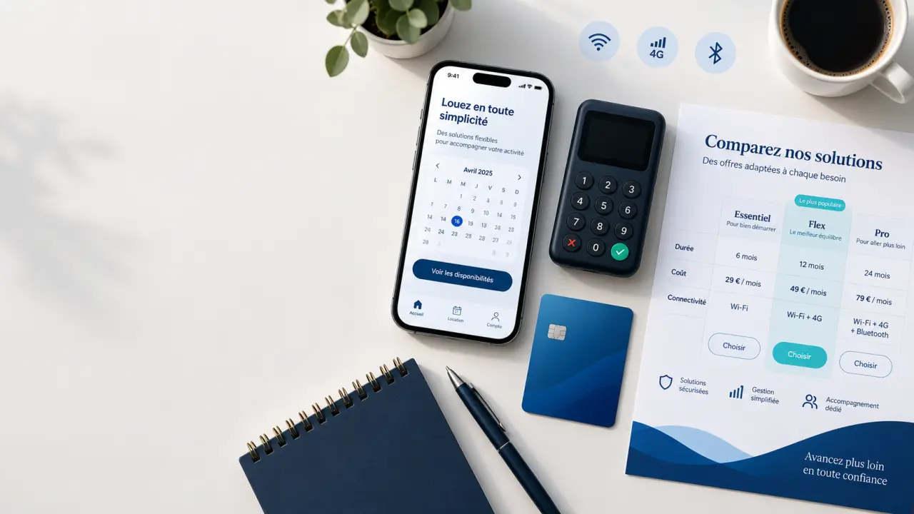 Louer un lecteur de carte bancaire : comparez durée, coût et connectivité